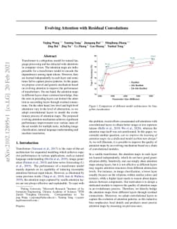 Evolving Attention with Residual Convolutions