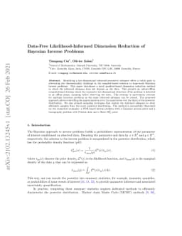 Data-Free Likelihood-Informed Dimension Reduction of Bayesian Inverse
  Problems
