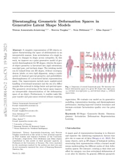 Disentangling Geometric Deformation Spaces in Generative Latent Shape
  Models