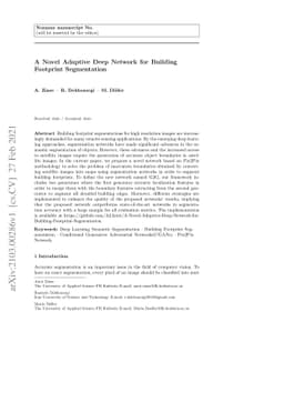A Novel Adaptive Deep Network for Building Footprint Segmentation