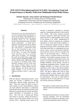 NLP-CUET@DravidianLangTech-EACL2021: Investigating Visual and Textual
  Features to Identify Trolls from Multimodal Social Media Memes