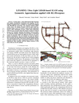 LiTAMIN2: Ultra Light LiDAR-based SLAM using Geometric Approximation
  applied with KL-Divergence