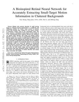A Bioinspired Retinal Neural Network for Accurately Extracting
  Small-Target Motion Information in Cluttered Backgrounds