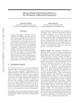 Moment-Based Variational Inference for Stochastic Differential Equations