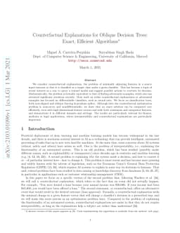 Counterfactual Explanations for Oblique Decision Trees: Exact, Efficient
  Algorithms