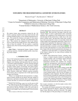 Exploring the high dimensional geometry of HSI features