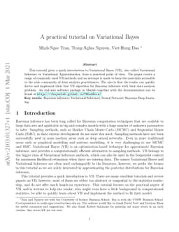 A practical tutorial on Variational Bayes