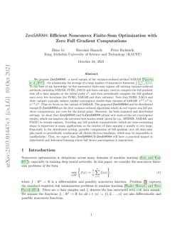ZeroSARAH: Efficient Nonconvex Finite-Sum Optimization with Zero Full
  Gradient Computation