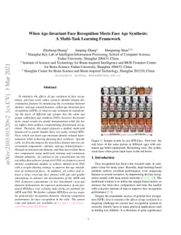 When Age-Invariant Face Recognition Meets Face Age Synthesis: A
  Multi-Task Learning Framework