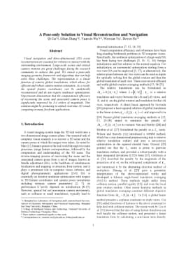 A Pose-only Solution to Visual Reconstruction and Navigation