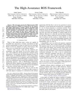 The High-Assurance ROS Framework