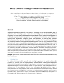 A Novel CNN-LSTM-based Approach to Predict Urban Expansion