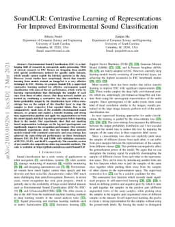 SoundCLR: Contrastive Learning of Representations For Improved
  Environmental Sound Classification