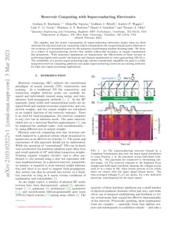 Reservoir Computing with Superconducting Electronics