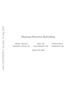 Minimum-Distortion Embedding
