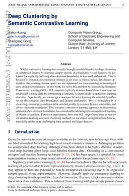 Deep Clustering by Semantic Contrastive Learning