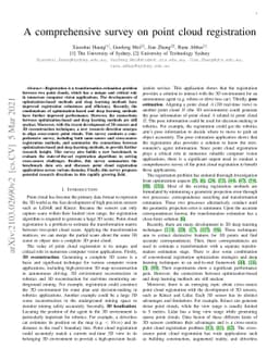 A comprehensive survey on point cloud registration