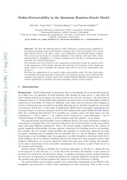 Online-Extractability in the Quantum Random-Oracle Model