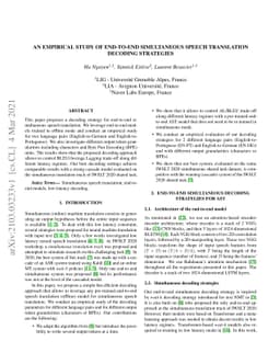 An Empirical Study of End-to-end Simultaneous Speech Translation
  Decoding Strategies