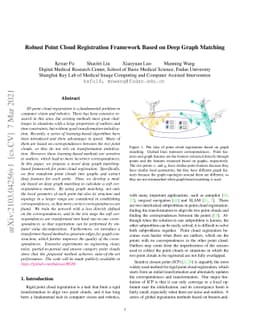 Robust Point Cloud Registration Framework Based on Deep Graph Matching