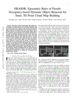 ERASOR: Egocentric Ratio of Pseudo Occupancy-based Dynamic Object
  Removal for Static 3D Point Cloud Map Building
