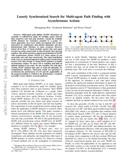 Loosely Synchronized Search for Multi-agent Path Finding with
  Asynchronous Actions