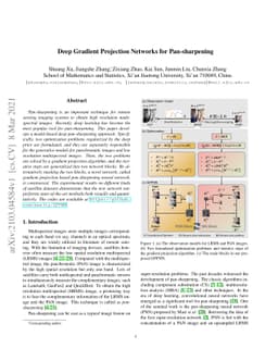 Deep Gradient Projection Networks for Pan-sharpening