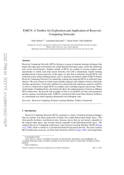 PyRCN: A Toolbox for Exploration and Application of Reservoir Computing
  Networks