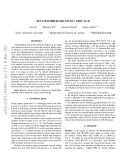 Relationship-based Neural Baby Talk
