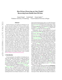 How Privacy-Preserving are Line Clouds? Recovering Scene Details from 3D
  Lines
