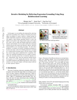 Iterative Shrinking for Referring Expression Grounding Using Deep
  Reinforcement Learning