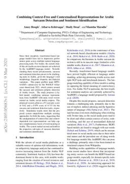 Combining Context-Free and Contextualized Representations for Arabic
  Sarcasm Detection and Sentiment Identification