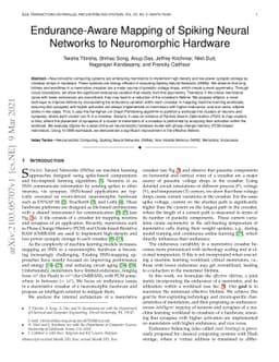 Endurance-Aware Mapping of Spiking Neural Networks to Neuromorphic
  Hardware