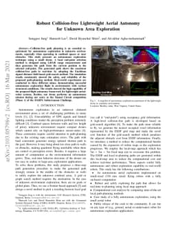 Robust Collision-free Lightweight Aerial Autonomy for Unknown Area
  Exploration