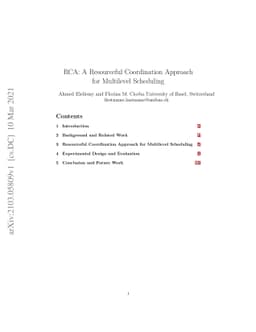 A Resourceful Coordination Approach for Multilevel Scheduling