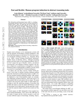 Fast and flexible: Human program induction in abstract reasoning tasks