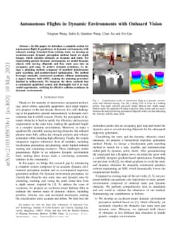 Autonomous Flights in Dynamic Environments with Onboard Vision