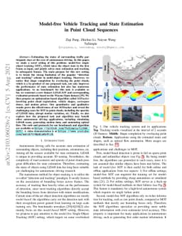 Model-free Vehicle Tracking and State Estimation in Point Cloud
  Sequences