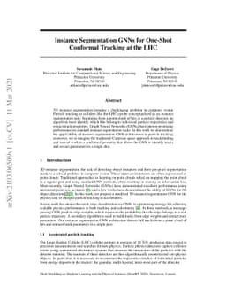 Instance Segmentation GNNs for One-Shot Conformal Tracking at the LHC