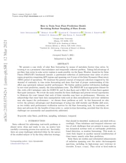 How to Train Your Flare Prediction Model: Revisiting Robust Sampling of
  Rare Events