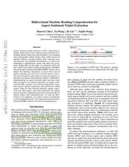 Bidirectional Machine Reading Comprehension for Aspect Sentiment Triplet
  Extraction