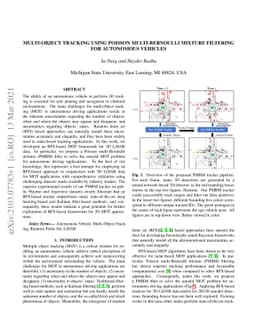 Multi-Object Tracking using Poisson Multi-Bernoulli Mixture Filtering
  for Autonomous Vehicles