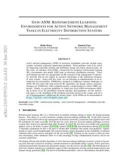 Gym-ANM: Reinforcement Learning Environments for Active Network
  Management Tasks in Electricity Distribution Systems