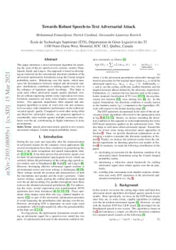 Towards Robust Speech-to-Text Adversarial Attack