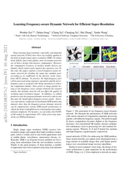 Learning Frequency-aware Dynamic Network for Efficient Super-Resolution