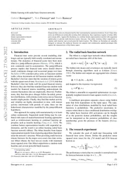 Online Learning with Radial Basis Function Networks