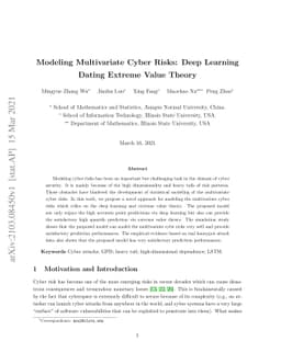 Modeling Multivariate Cyber Risks: Deep Learning Dating Extreme Value
  Theory