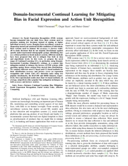 Domain-Incremental Continual Learning for Mitigating Bias in Facial
  Expression and Action Unit Recognition