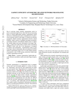 EADNet: Efficient Asymmetric Dilated Network for Semantic Segmentation