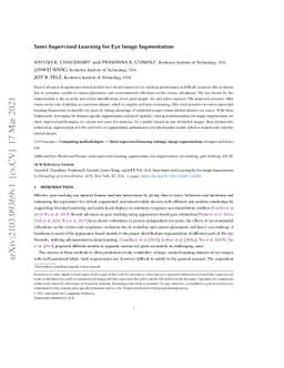 Semi-Supervised Learning for Eye Image Segmentation